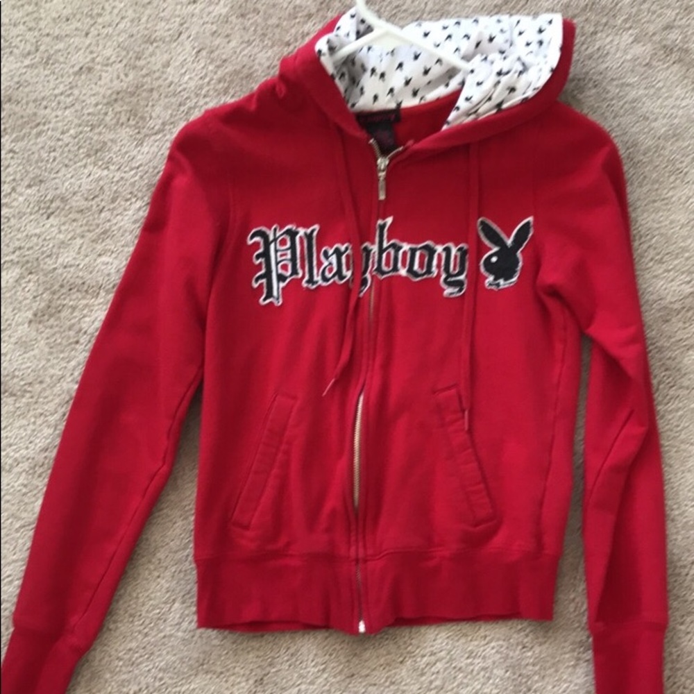 Vintage playboy bunny full zip hoodie